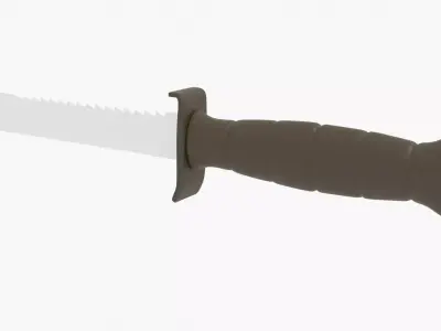 Knife Low-poly 3D model 26