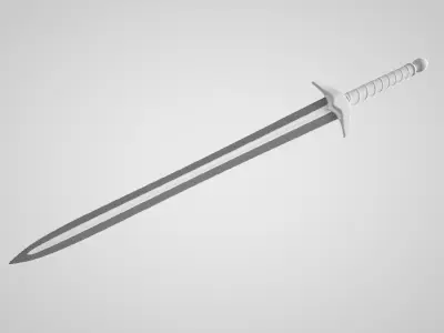 3D Sword Models Ready to Use for Game Development Free low-poly 3D model