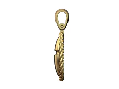 Braided scarab beelte pendant with bail 3D print model