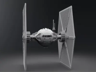 Tie Space Superiority Fighter Scale model  3D print model