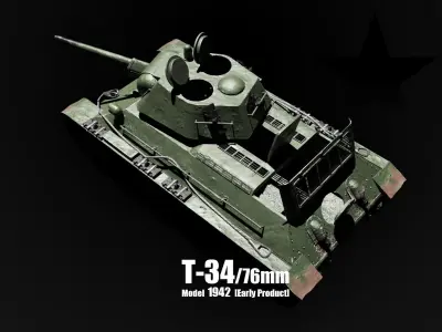 T-34-76 - Soviet Medium Tank - Model 1942 - Dual Livery Package