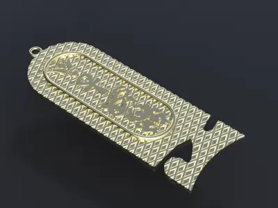 Egyptian-style pendants 3D print or CNC model  3D print model