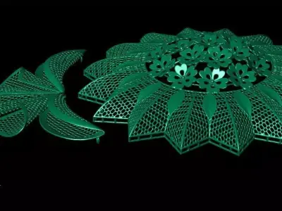 Big flower main service part 3D print model