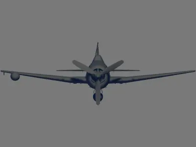 F6F-5N Hellcat 3D model