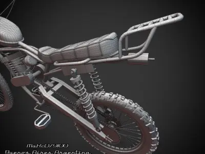 Motorized Bike Yamaha Penta 3D model