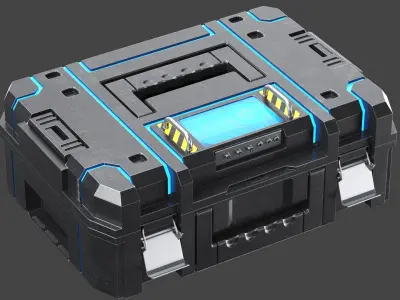 Detailed Sci Fi Case 3D model