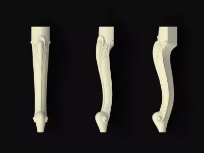 leg High quality 3d models for processing on a cnc machine  3D model 41
