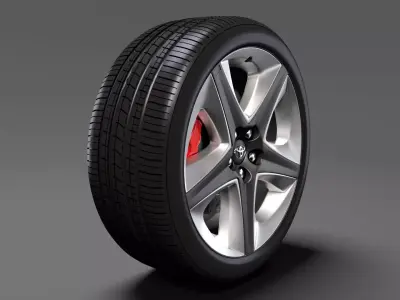 Toyota Prius 2017 wheel 3D model