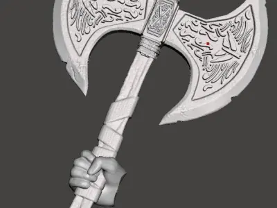 axe viking thor axe 3d for 3d printing 3D print model
