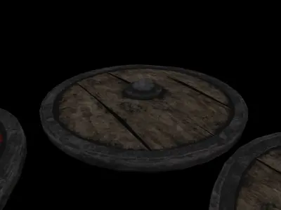 Viking Shield 3D Model Mesh 3D model