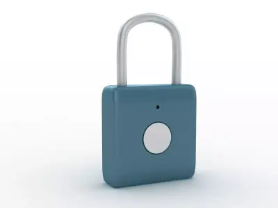 Fingerprint Padlock 3D model