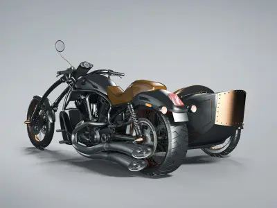 Bike Steampunk 3D model