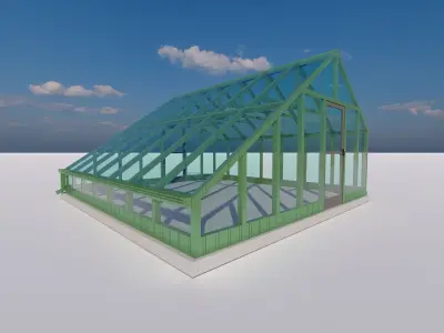 Glass building-Commercial building-building classic 3D model purchase