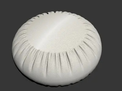 SilkCushion plate with ruffled edge Free 3D model