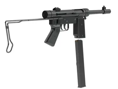 Halcon ML-63 Submachine Gun 3D model