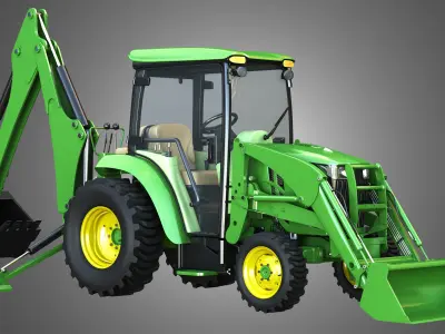 JD - 3033R  Tractor 3D model