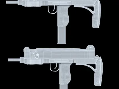 uzi 1 gun 3D model