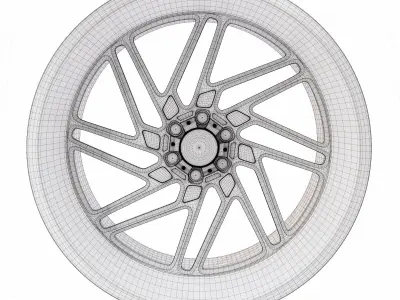 Vehicle alloy wheel 3d model  3D model