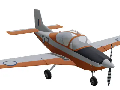 PAC CT4 Airtrainer Low-poly 3D model