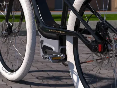 Electric Bike Harley Davidson 3D model