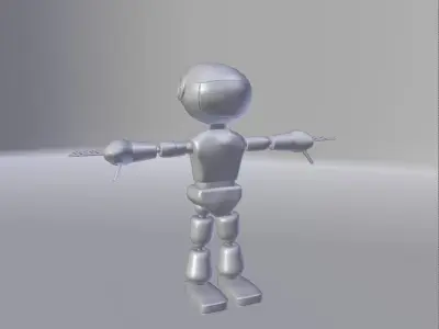 Little Robot  Low-poly 3D model