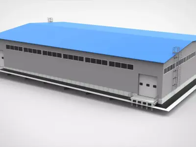 Industrial Metal Hangar 3D model by 3d-apxumekmop from CGTrader