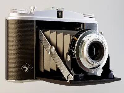 Agfa Isolette II vintage camera 3D model