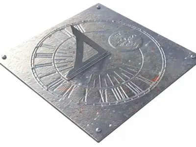 Antique Sundial 3D model