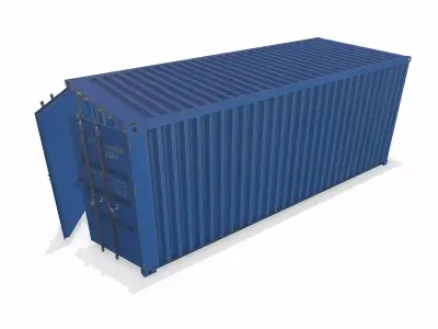 Cargo Container Low-poly PBR Low-poly 3D model