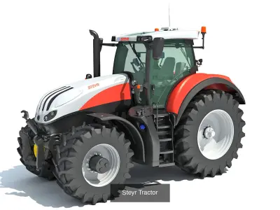 Farm Tractor Collection 3D Model Pack