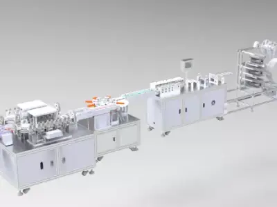 Butterfly Face Mask Making Machine 3D model