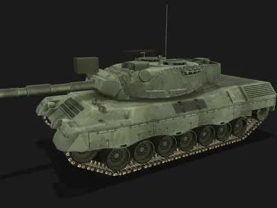Tank Leopard Low-poly 3D model