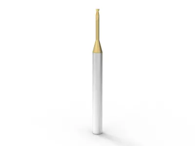 micro flat milling cutter 3D model