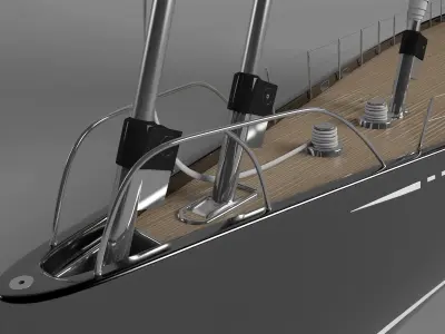 Kokomo superyacht 3D model