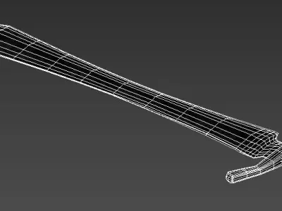 Longsword 2 sword Low-poly 3D model