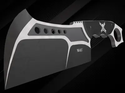tactical knife Conflict Cleaver Free low-poly 3D model