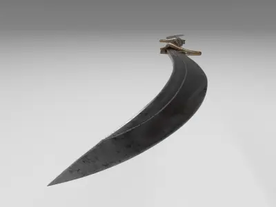 Two Blade Ancient Sword 3D model