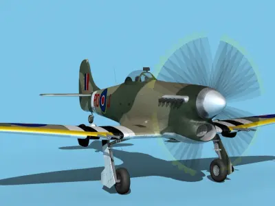 Hawker Hawker Tempest MK1 V12 3D model