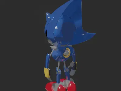Metal Sonic-sonic menia style Free 3D model