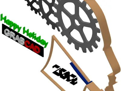 Happy Holiday GrabCad Free 3D model