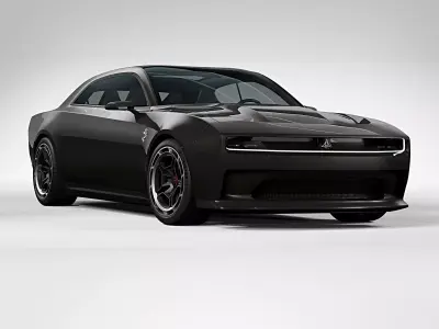 2024 Dodge Charger Daytona SRT Concept Grey 3D model
