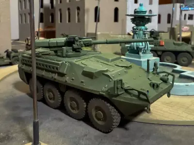 M1128 Stryker MGS 3DPrint STL 3MF Digital Model 3D print model