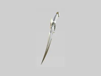 Medieval Dagger 03 Luxury- Fantasy Character Weapon Low-poly 3D model