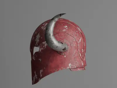 Knight Helmet 01 3D model 3D model
