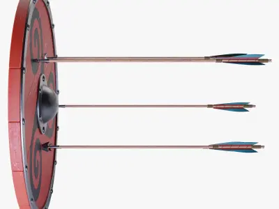 Viking Shield 3D model 9
