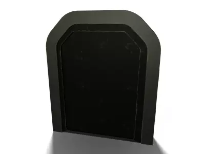 Futuristic Sci-Fi Sliding Door Low-poly 3D model