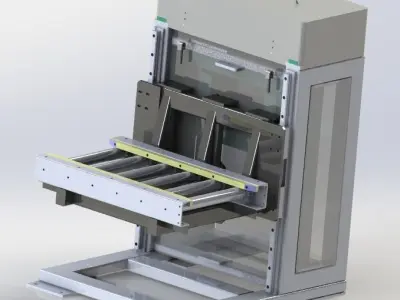 Electric elevator 3D model