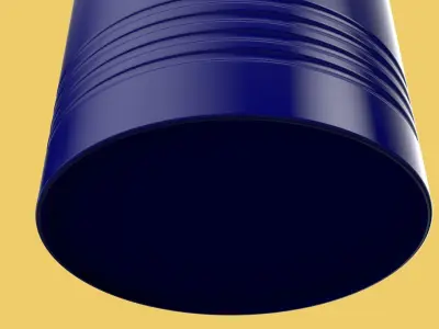 STANDARD OIL FUEL STEEL DRUM 200L 208 L LITERS 55 GALLONS BARREL 3D model
