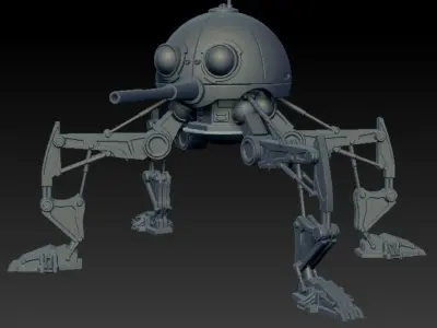 Dwarf Spider Droid One12 Scale STL 3D print model
