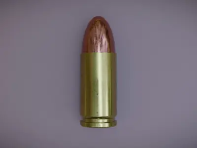 9mm Luger Ammo Free Free low-poly 3D model